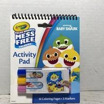 Color Wonder Baby Shark Mess Free Activity Pad With 3 Markers New - £8.69 GBP