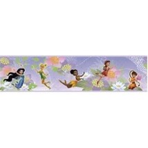 Disney Fairies Peel and Stick Wall Border Illustrated Applique NEW SEALED - £9.90 GBP