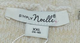 Simply Noelle Brand JCKT222Z Womens Pearl Zippered Sweater Jacket Size XXL image 7