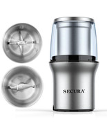 Electric Coffee Grinder and Spice Grinder with 2 Stainless Steel Blades ... - $198.53 CAD