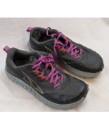 Womens 9.5 Altra Outroad Trail Running Shoes Gray Black Purple ALOA7R72241 - $24.74