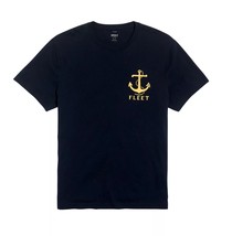 J.Crew Men&#39;s Fleet Anchor Graphic Tee Navy Blue Size large - $19.79