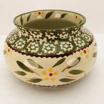 Temp-tations Old World Green 16 ounce Bowl Vase by Tara Oven Safe - £9.43 GBP