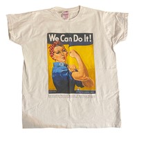 We Can Do It Rosie The Riveter Vintage WW2 Short Sleeve Graphic T-Shirt medium - £20.42 GBP