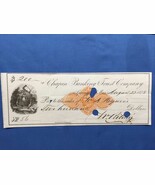 1873 Chapin Banking Trust Company Cancelled Check SPRINGFIELD MASS - $33.91 CAD