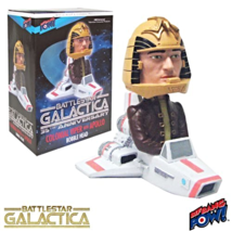 Battlestar Galactica Colonial Viper with Apollo Bobble Head - £35.59 GBP