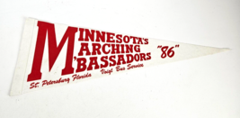 Minnesota&#39;s Marching M&#39;Bassadors 86 Pennant Felt 24&quot; Voigt Bus Service S... - £6.19 GBP
