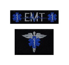 EMT EMS Paramedic Medic Patch [2PC - Hook Fastener-Miltacusa] - $13.99