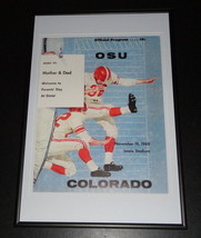1960 Oklahoma State vs Colorado Football Framed 10x14 Poster Official Repro - $49.49