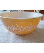 Vintage Pyrex 403 Butterfly Gold Nesting Mixing Bowl 2.5 Quart USA  - $19.95