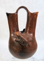 Native American Pottery Navajo Wedding Vase Horny Toad Clay Pot #8 - £39.89 GBP
