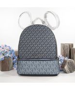 Michael Kors Navy Blue Marine Metallic Rhea Medium Backpack Bag NWT - $227.21