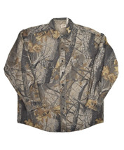 Five Brother Realtree Hardwood Camouflage Chamois Hunting Shirt Mens L Flannel - £22.61 GBP