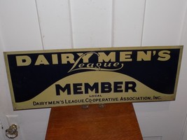 Vintage Dairymen’s League Member Tin Embossed Sign - $445.50