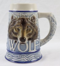 VINTAGE 2000 Avon Gray Wolf Ceramic Stein - £27.23 GBP