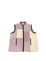 Allison Daley Womens XL Petite Zip Up Vest Lilac, Black, White - £9.53 GBP