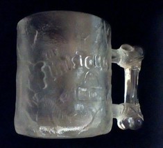 The Flintstones Mug Cup McDonald&#39;s 1993 Clear Glass Promotional Novelty - £6.16 GBP