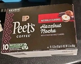 2 Boxes Peet’s Hazelnut Mocha Coffee, 10 Ct K-Cup Pods Keurig (C02) - $16.71