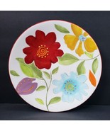 Crate &amp; Barrel Chloe Flower Plate 8.25&quot;  Round Ceramic Salad Plate - $14.37