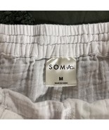 SOMA Cool Nights Shorts &amp; tank white Pajama Lounge 2 Piece Set Medium White - $39.63 CAD