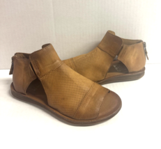 MIZ MOOZ WOMEN&#39;S BACK ZIP  SANDALS OPEN TOE  BRANDY 37EU / 7US  # K-08 - $87.12