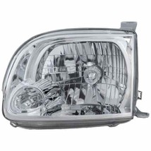 Headlight For 2005-2006 Toyota Tundra Driver Side Chrome Housing With Clear Lens - $128.30