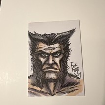 Wolverine Old man Logan Sketch Card By Frank Forte Original Art Marker D... - $23.38
