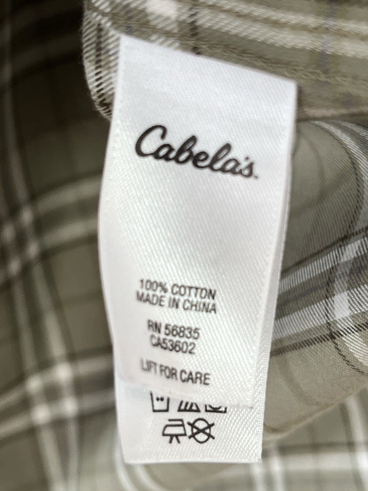 Cabela’s Men’s XL Wrinkle-Free Plaid Button-Down Shirt – Long Sleeve 100% Cotton Item image 3