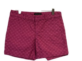 Banana Republic Shorts NEW 5&quot; Modern Fit Fuchsia Pink Eyelet MSRP $49 Si... - £32.35 GBP