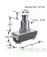 SS228-BG selecta 15a spst pushbutton switch  - $50.70