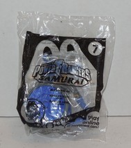 2011 Mc Donald&#39;s Happy Meal Toy Power Rangers Samurai #7 Blue Ranger Mip - £7.61 GBP
