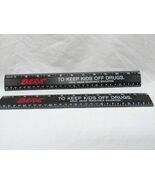 Lot Of (2) Vintage Dare Drug Abuse Resistance Education 12&quot; Rulers - $22.20 CAD