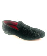 La Milano Broderick Black Velvet Slip On Men&#39;s Dress Loafers - £54.52 GBP