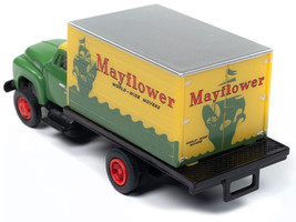 1954 Ford Box Truck Green Yellow Mayflower World-Wide Movers Mini Metals Series - £25.91 GBP
