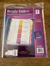 Avery Ready Index Table Of Contents Quarterly Dividers - £7.67 GBP