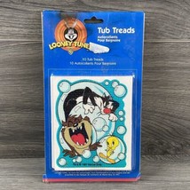 Looney Tunes Tub Treads 1997 Non Slip Shower Sylvester Tweety Taz Kids Bath - £9.90 GBP