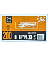 Member's Mark White Plastic Cutlery Packets 200 Count - $43.05