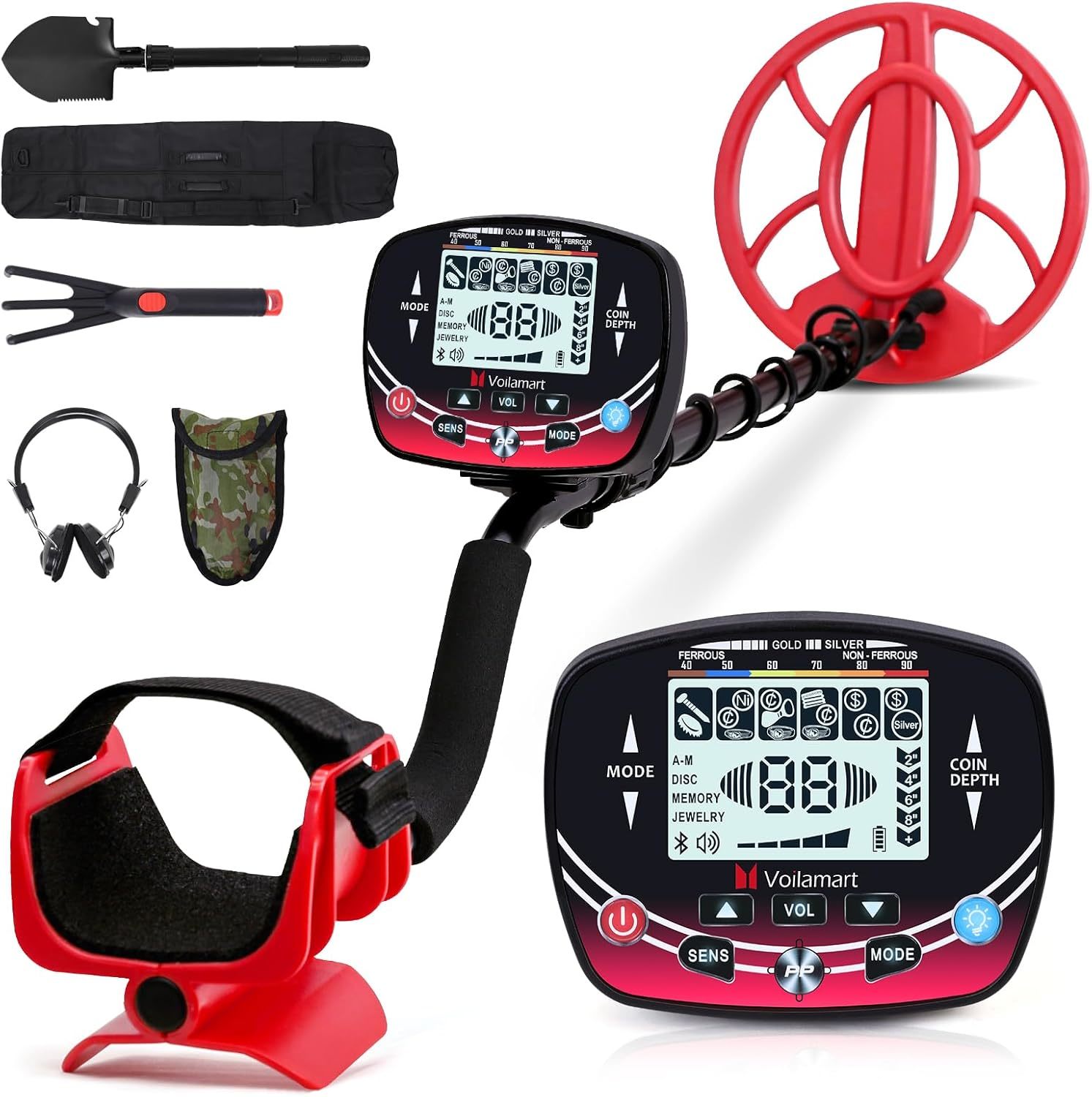 Voilamart Metal Detector For Adults Professional, Waterproof Metal Detec... - $69.92
