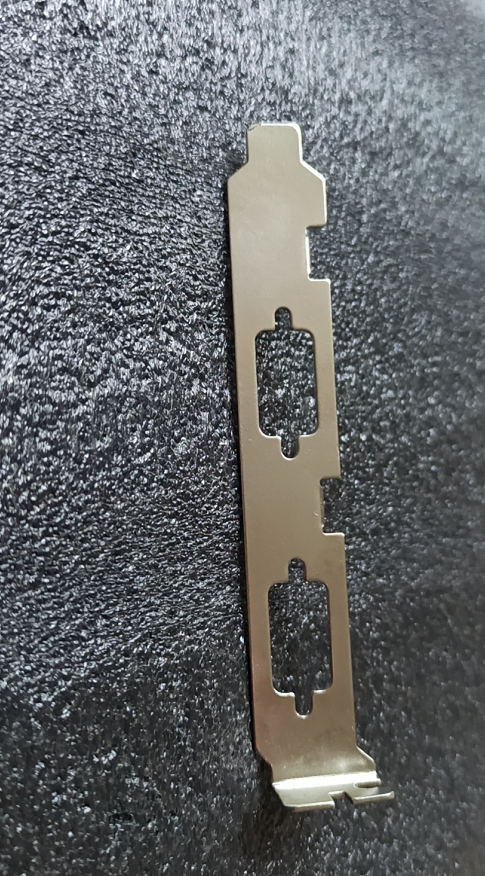 PCI Two-hole VGA DB9 2 Serial Card Cover Full Height 12CM Bracket Nickel - $1.75