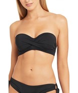 Sea Level Twist Front Bandeau Bikini Top SZ 4 US ($89) Black - £28.98 GBP