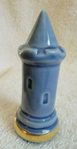 Vintage Limoges Chess Piece Rook Blue Porcelain One Game Piece - £7.82 GBP