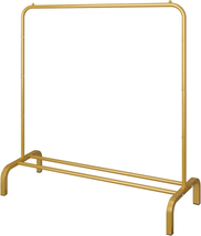 Metal 43.3 Inches Garment Rack with Bottom Shelf Clothing Rack - $32.06