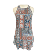 Lulus Womens A Line Mini Dress Multicolor Patchwork Keyhole Sleeveless U... - $470.22 MXN