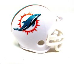 Miami Dolphins Mini Helmet NFL Football 1 1/2 in Miniature Riddell Displ... - $12.86