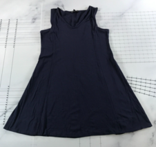 Eileen Fisher Tank-Kleid Damen Medium Petite Marineblau Hemd Midi Länge - $49.48