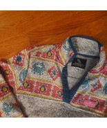 Simply Southern Crab Anchor Fleece Pullover 1/4 Snap Womens M Side SlitP... - $13.24 CAD