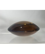 Vintage Amber Brown Glass 3&quot; Disc Saucer Artglass Paperweight &quot;EYE&quot; - €63,10 EUR