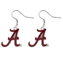 NCAA Alabama Crimson Tide Dangler Earrings - $275.49 MXN