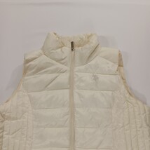 US Polo Assn 015111PC Women’s Cream Full Zip Sleeveles Puffer Vest Size XL  image 12