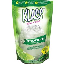 2 PACK KLASS LEMONADE (LIMON)NO ARTIFICIAL FLAVORS DRINK MIX 14.1 OZ EACH - $16.83